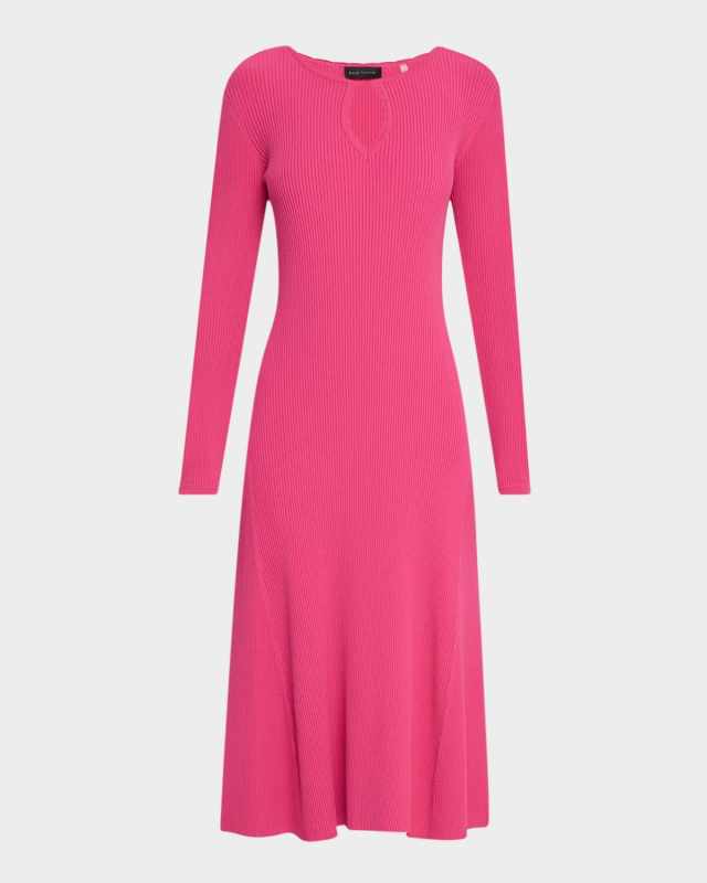 The Belinda Cutout Ribbed Midi Sweater Dress